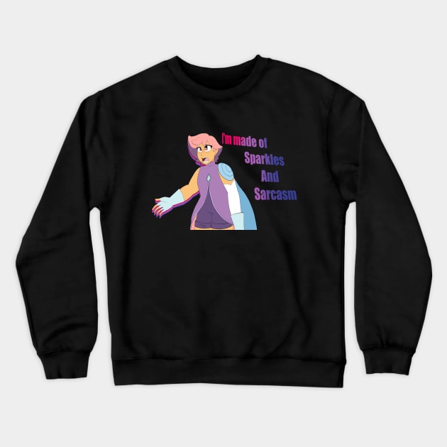 Sparkles & Sarcasm Crewneck Sweatshirt by PriceOfFate